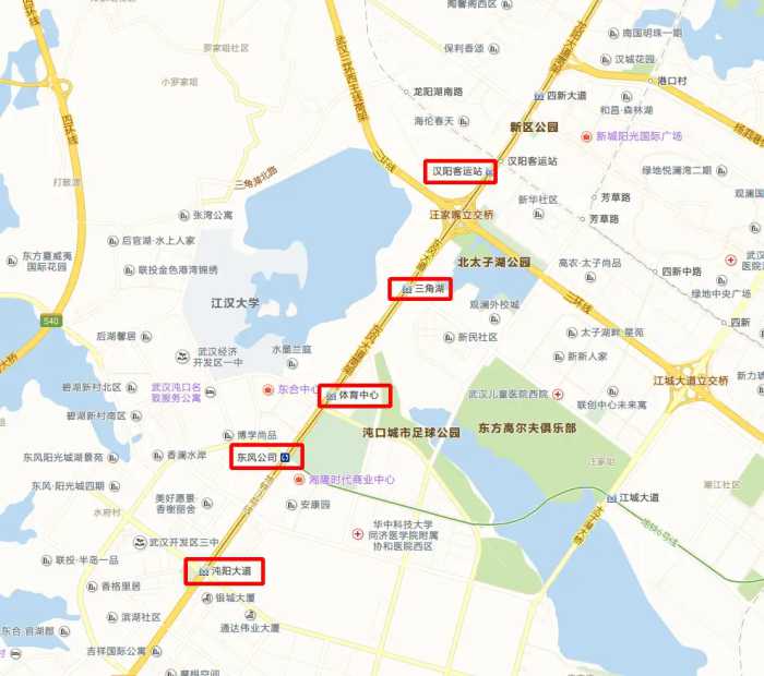 武汉地铁3号线南段在武汉开发区有5个站点：行政区划情况非常复杂