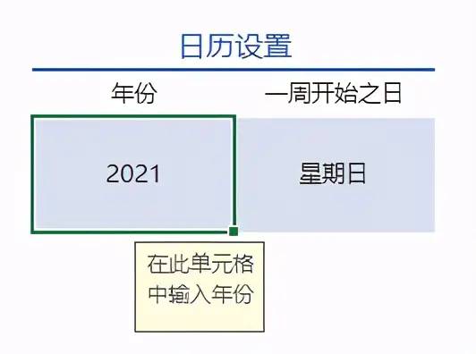 用Excel，也能制作出好看的日历